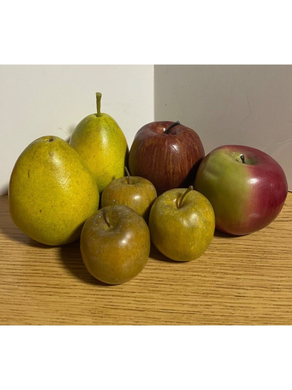Artificial Mixed Fruit Decor Apples Pears Faux Realistic Home Fall Autumn Decor